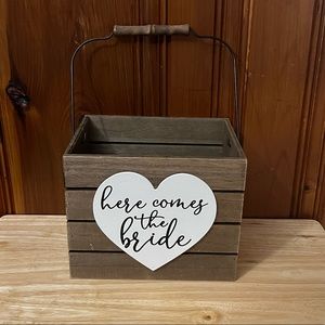 Here comes the bride - flower basket